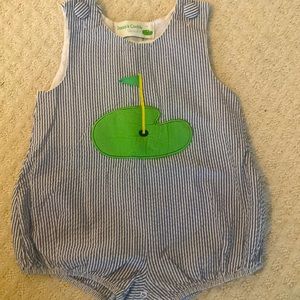 Appliqués Mud pie golf bubble. 6 months. EUC. worn for the masters.